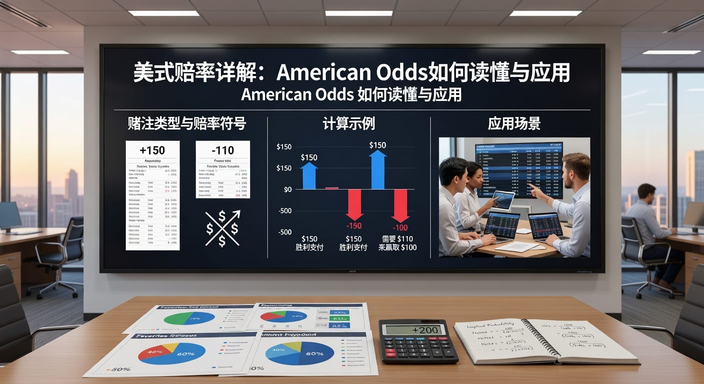 美式赔率 American Odds：看懂换算与实战判断