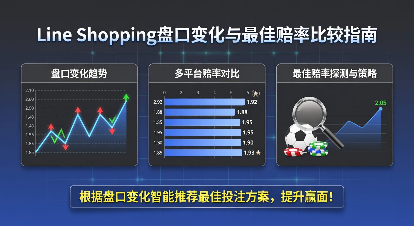 line shopping 盘口变化与最佳赔率比较：赛前到走地